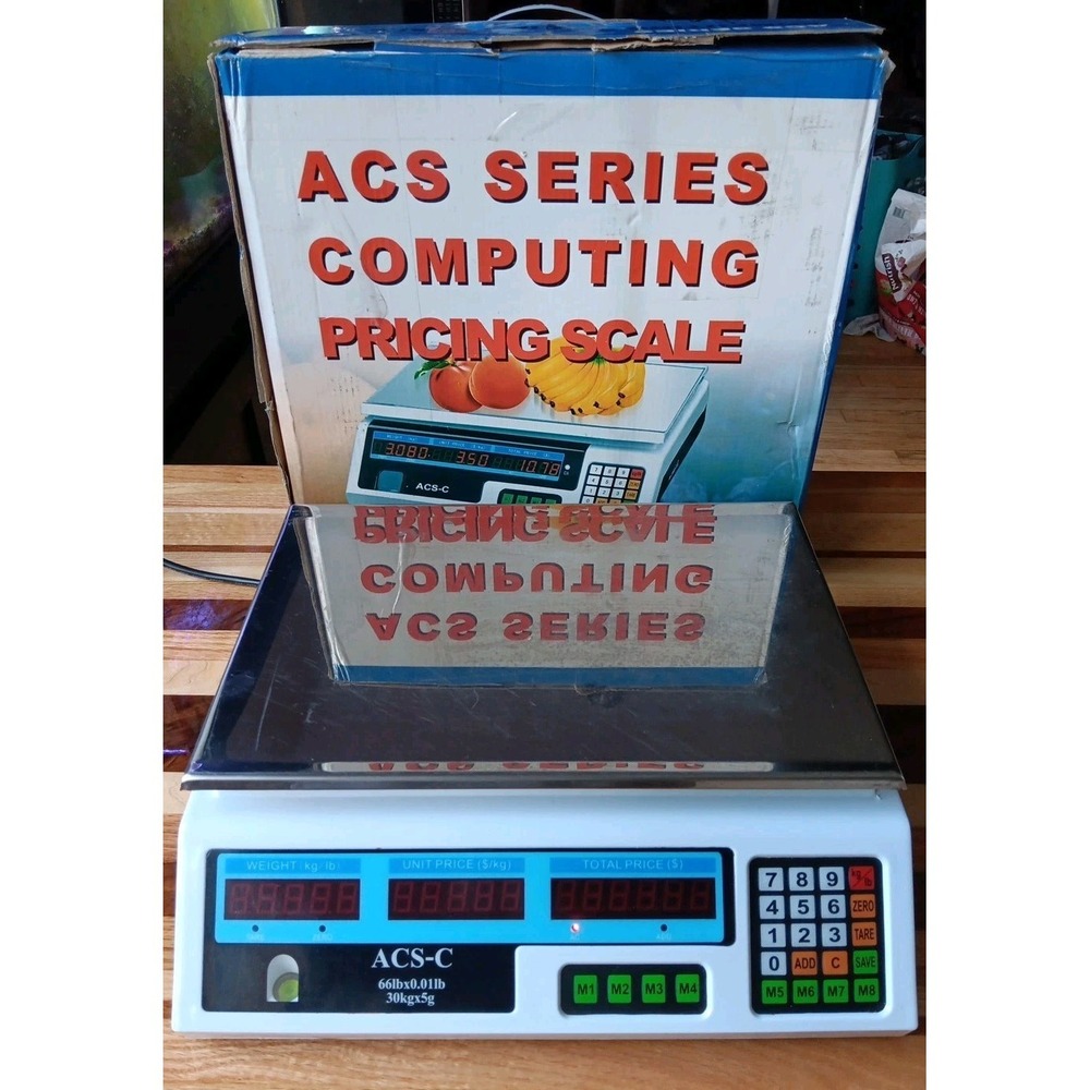 Electric Scale Commercial Digital Food Scale over 50# Electronic Rechargeable